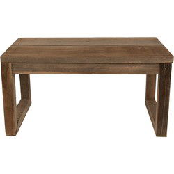 Clayre & Eef Plantentafeltje  38x18x19 cm Bruin Hout Rechthoek Plantenstandaard