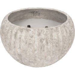PTMD Kaars Yasmeene - 29x29x18 cm - Cement - Creme