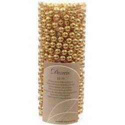 Sweet Christmas kerstboom decoratie kralenslinger goud - Kerstslingers