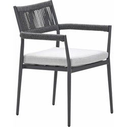 Garden Impressions Tineo lounge dining stoel - donker grijs