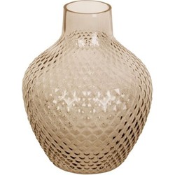 Present Time Vase Delight Glass Large Sand Brown