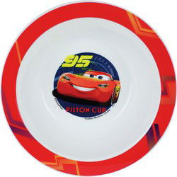 Disney Cars bordje - diep - D16 cm -kunststof - ontbijtbord - servies - Kinderservies