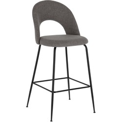 Kave Home - Kruk Mahalia donkergrijs hoogte 63 cm