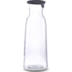 Zeller Karaf - met siliconen deksel - transparant - 1000 ml - glas - Karaffen
