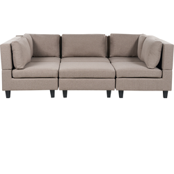 Beliani UNSTAD - Modulaire Sofa-Bruin-Polyester