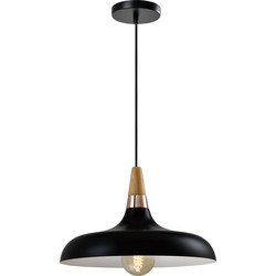 QUVIO Hanglamp rond zwart - QUV5137L-BLACK