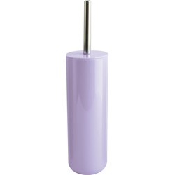 MSV Porto Toilet/wc-borstel in houder - kunststof - lila paars - 38 cm - Toiletborstels