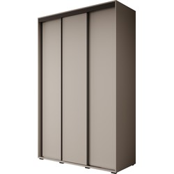 Meubella Kledingkast Delos 1 - Beige - 150 cm