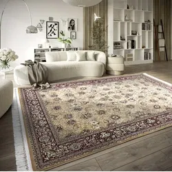 Villeroy & Boch - Klassiek Laagpolig vloerkleed - Alfred -Rood / Beige - 128 X 190 CM