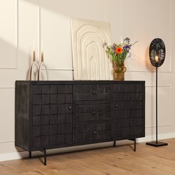 Dressoir Brandy Black | 160 cm