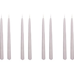 Mica Decorations Dinerkaars - Set van 8 - H29 x Ø2,2 cm - Lichtgrijs