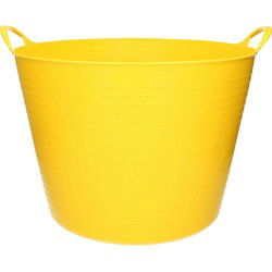 Flexibele kuip - 40 liter - geel - kunststof - D45 cm - emmer - wasmand - Wasmanden