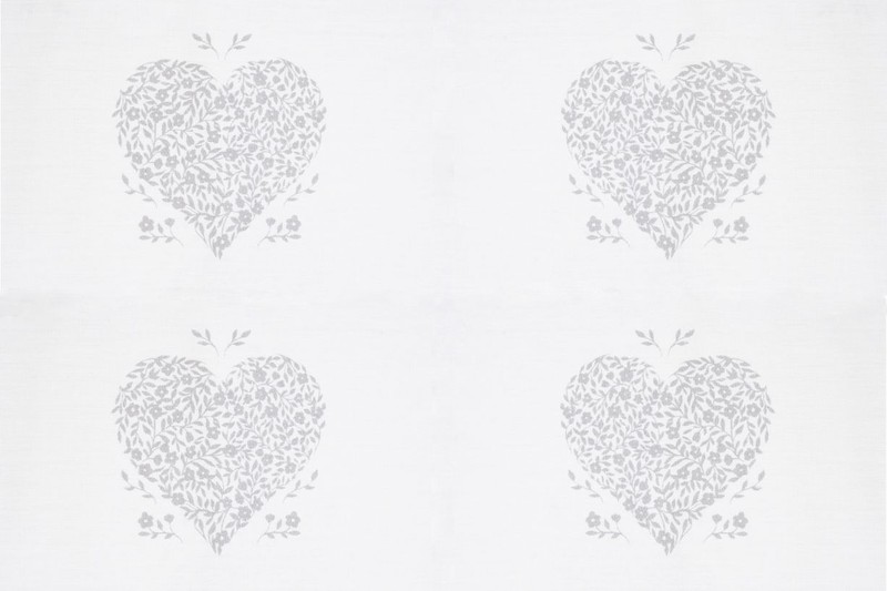 Zydante Swisstech® - Dekbedovertrekset - The Cotton Collection - White Hearts  - 200x200/220 + 2*60x70 cm - 