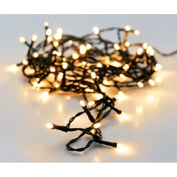 Kerstverlichting - op batterij - 96 LED lampjes - warm wit - 7 m - Kerstverlichting kerstboom