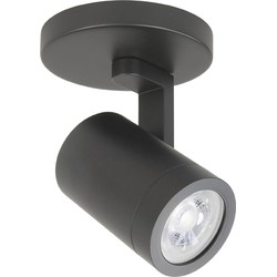 Highlight - Halo Spot - Plafondlamp - GU10 - 10 x 10  x 11,5cm - Zwart