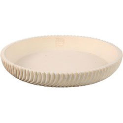 PTMD Schaal Lianna - 40x40x6 cm - Cement - Creme