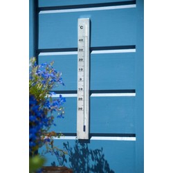 Muurthermometer aluminium 37x3,8x0,6cm