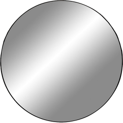 Eveline ronde wandspiegel zwart - Ø 100 cm