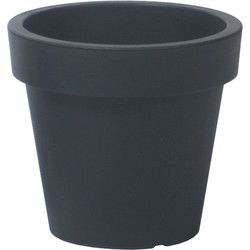 Prosperplast Bloempot kunststof - antraciet - D29 x H27 cm - buiten - Plantenpotten