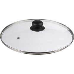 Decopatent® Universele Glazen Pan deksel - Ø30 cm - Ronde Pandeksel Glas met stoomgaatje - Transparant - Voor pannen van 30 Cm