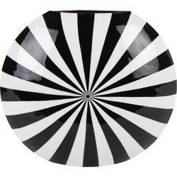 Vaas Candy Swirl - Zwart - 40x11x35cm