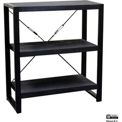 Benoa Britt Bookshelf Black 90 cm