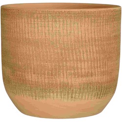 Mica Decorations Bloempot Florian - 28x28x26 cm - Terracotta - Bruin