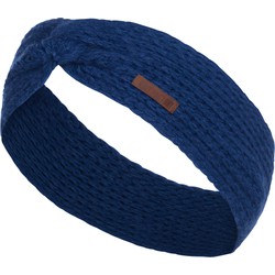 Knit Factory Joy Gebreide Dames Hoofdband - Haarhand - Kings Blue - One Size