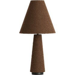 Light & Living - tafellamp - Devia - bruin - textiel - schemerlamp - E27 - 1891561