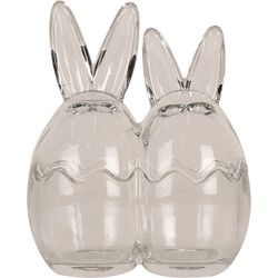 Clayre & Eef Glazen potje Ei Transparant Glas