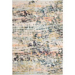Safavieh Modern Chic Indoor Woven Area Rug, Madison Collection, MAD454, in Beige & Navy, 91 X 152 cm