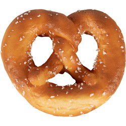 Clayre & Eef Decoratie Pretzel 10x9x2 cm Bruin Kunststof