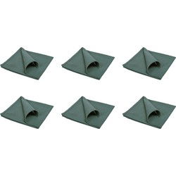 QUVIO Servet – Katoen – 40x40cm – Donkergroen – Set van 6