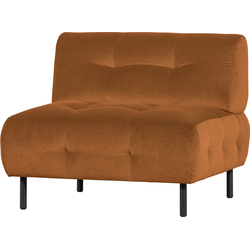 WOOOD Exclusive Lloyd Fauteuil - Velvet - Cinnamon - 75x90x90