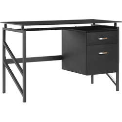 Beliani MORITON - Bureau-Zwart-MDF