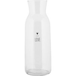 Clayre & Eef Karaf 1000 ml Transparant Glas LOVE