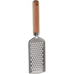 Keukengerei handrasp - RVS steel - houten handvat - 22 cm - Keuken gardes