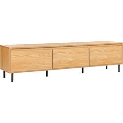 Beliani NIKEA - TV-kast-Lichte houtkleur-Vezelplaat, MDF