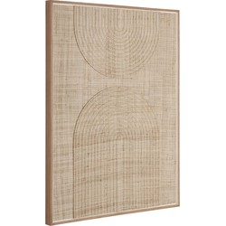 MUST Living Wall panel Japanese Garden small,102x76x4 cm, natural woven palm