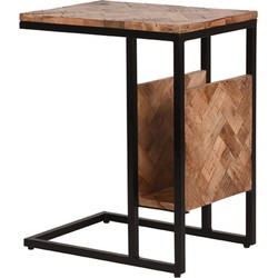 LABEL51 Bijzettafel Shift - Rough - Mangohout - One Size
