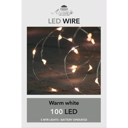 Anna's Collection Draadverlichting - 100 leds - warm wit - 500 cm - Lichtsnoeren