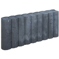 5 stuks! Rondo palissade zwart 8x25x50 cm