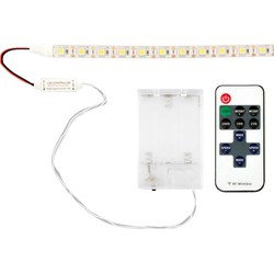 Groenovatie LED Strip Warm Wit Waterdicht Op 3xAA Batterijen, Dimbaar, Onderbouw
