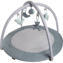 Baby's Only Rond baby speelkleed met boog - Baby gym - Playmat - Speelmat - Stonegreen/Mint/Wit - 87 cm - Gebreide figuurtjes