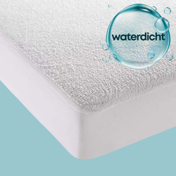 Waterdichte Matrasbeschermer Hoeslaken Badstof-Lits-jumeaux (180x220 cm)