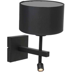 Steinhauer wandlamp Stang - zwart - metaal - 7193ZW