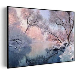 Muurwerken Akoestisch Schilderij - Winter is coming - Geluidsdempend Wandpaneel - Wanddecoratie - Geluidsisolatie - BASIC (AW 0.65) S (70x50)