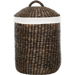MUST Living Laundry basket Tahiti BLACK WASH,48/55xØ40 cm