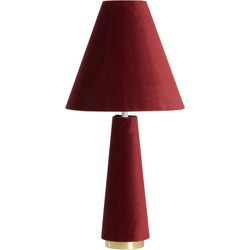 Light & Living - tafellamp - Devia - rood - textiel - schemerlamp - E27 - 1891517