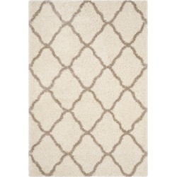 Safavieh Shaggy Indoor Woven Area Rug, Hudson Shag Collection, SGH283, in Ivory & Beige, 122 X 183 cm